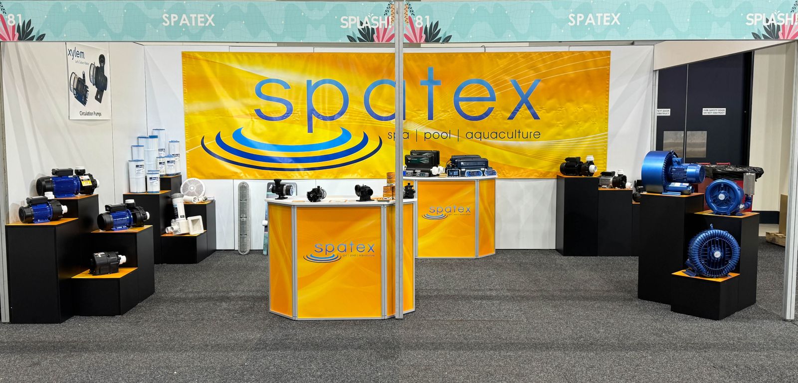 spatex trade stand at Splash 2024
