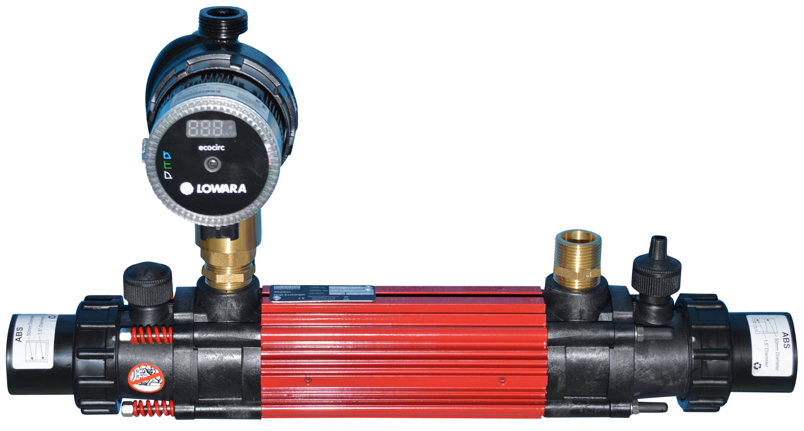 pool heat exchanger installation