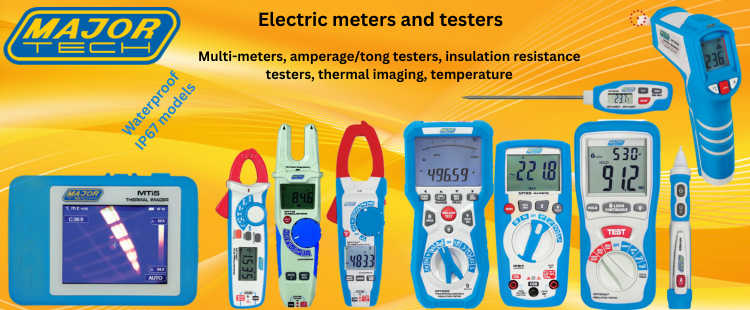 Major Tech electrical meters & testers applicable 