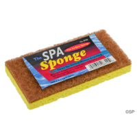 Spa Sponge - double sided crushed walnut spa cleaner pad with foam sponge