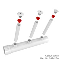 Bubbler+ 18 Concrete Air Injector Kit - White