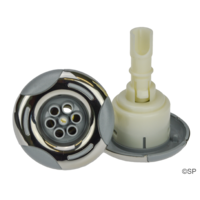 Artesian Spas Island Series 3" Helix Massage jet barrel with stainless steel escutcheon
