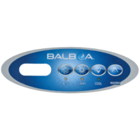 Balboa VL 200 Mini Oval touchpad overlay decal - NO AIR BLOWER