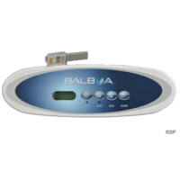Balboa VL260 4 ButtonOval Topside Panel - LCD - Jets, Light, Down, Up