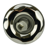CMP 300 Series 3" typhoon jet internal - rotational - 5 scallop stainless steel / grey