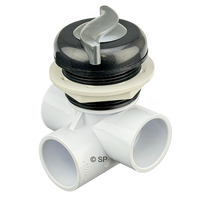 CMP 1" 3 Way Horizontal 100% On/Off Valve - Graphite Grey