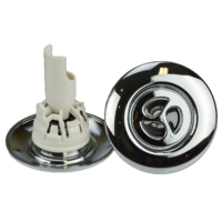 Edgetec Trio Jet Pulse Rotating Spa Bath Jet - Chrome