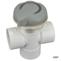 Edgetec 50mm Diverter Valve - Grey w/ Stainless steel insert