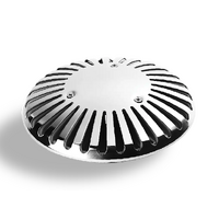 flolux flosafe 50mm polished 316 Stainless Steel spa / pool safety suction - 50mm Threaded - 280lpm rated