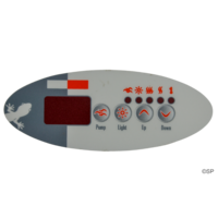 Gecko / Spa Builders TSC-9 / K-9 4 Button Overlay - No Blower