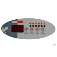 Gecko / Spa Builders TSC-9 / K-9 4 button Overlay Sticker