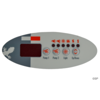 Gecko / Spa Builders TSC-9 / K-9 4 button Overlay Sticker