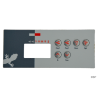 Gecko / Spa Builders TSC-35 / K-35 6 Button Overlay Sticker