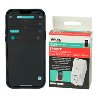 Arlec Grid Connect WiFi Smart Spa Control Weatherproof Plug In Socket with Energy Meter