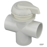 Hydroair Hydrowflow 2" / 50mm 3 Port Diverter Valve - White