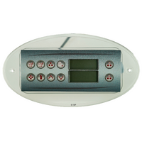 Hydroquip / Pentair Maax Spa, Southwest Spa & Sierra Spa HT-2 Oval (to replace crescent) Touchpad