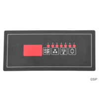 Hydroquip ECO-6 4 Button small Rectangle Topside Panel Touchpad Overlay Decal Only