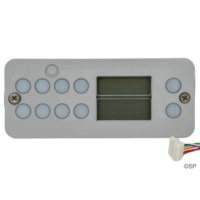 Hydroquip Pentair HT-2 K-5 Panel - 8/10 button with NO outer lip - to suit shaped placard