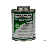 IPS Weld-On 790  Multi-purpose PVC/CPVC Solvent Cement / Glue - 1 pint/473ml - Clear