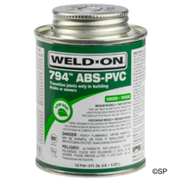IPS Weld-On 794 ABS-PVC Transitional Solvent Cement - 1 pint/473ml - Green
