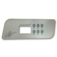 LA Spas K-44 Topside Panel Touchpad Overlay Decal - 6 Button - 3 Pumps