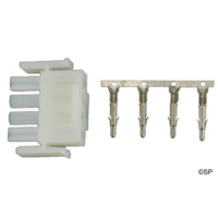 Male AMP 2 Speed Pump Plug Housing 4 pin and 4 x AMP male pins