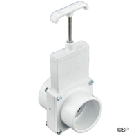 2" Three Piece Magic Plastics Sliding Gate Push Pull Slice Valve 2" Socket x 2" Socket
