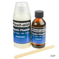 Plast-Aid Two Part Adhesive Sealant Plastic Repair Kit - 6oz / 160g