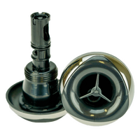 Rising Dragon 2.5" Alpha Series Spinning Jet - Threaded - Graphite Grey/SS