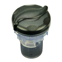 Rising Dragon Scalloped 'S' Handle Air Control - Graphite Grey/Clear