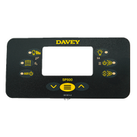 Davey Spaquip Spa Power 800 Touchpad Overlay Decal - Rectangular