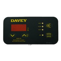 Davey Spaquip Spa Power 400 / 500 / 600 / 601 Rectangular touchpad overlay decal