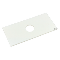 Air Button Adapter Plate - Single - White