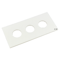 Air Button Adapter Plate - Triple - White