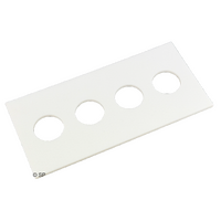 Air Button Adapter Plate - Quad - White