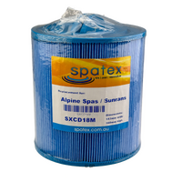 155mm L x 145mm D Alpine Spas / Sunrans CD18 Replacement Pleated Cartridge Filter - Anti-Microbial