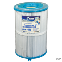 260mm L x 170mm D Dimension One Spas Replacement Filter Cartridge 1561-00