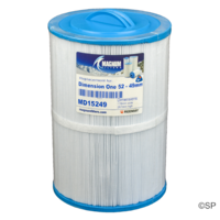 265mm L x 180mm D Dimension One Spas 75 SQFT Filter Cartridge w/ Acme course square thread