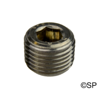 Stainless Steel Plug for Heater Pressure Switch Location 1/8" NPT