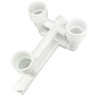 Waterway 9" Gunite Power Seat Kit - Storm Series Gunite Three Jet Manifold