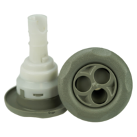 Waterway Poly Storm 5 Point Scallop - Massage - Original 3 hole Style - Grey - Snap-In style