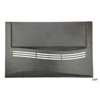 Waterway Weir Door / Frame Assembly 'S' Style - Dark Silver Grey