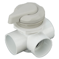 Waterway Top Access HORIZONTAL 2" Diverter - Elite 5 Scallop - Sterling Silver