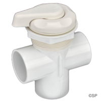 Waterway Top Access 2" Diverter  Valve 5 Point Scallop - White