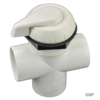 Waterway Top Access 2" Diverter  Valve Notched - White