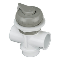 Waterway 1" Top Access Diverter Valve - Notched Vertical - Grey