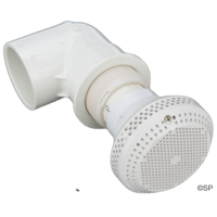 Waterway Plastics Extended Thread 3.5" Hi Flo Suction 2" S Elbow for Timber Hot Tubs - 484 lpm rated - White