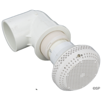 Waterway Plastics Extended Thread 3.5" Hi Flo Suction 2" S Elbow for Timber Hot Tubs - 484 lpm rated - White