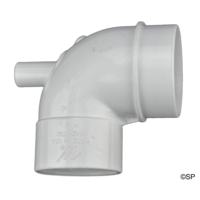 Waterway 2.5" Spigot x 2" Socket 90 Ell Vacuum Suction Adaptor Fitting