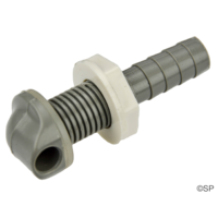Waterway 90 degree nozzle return fitting for system air bleed